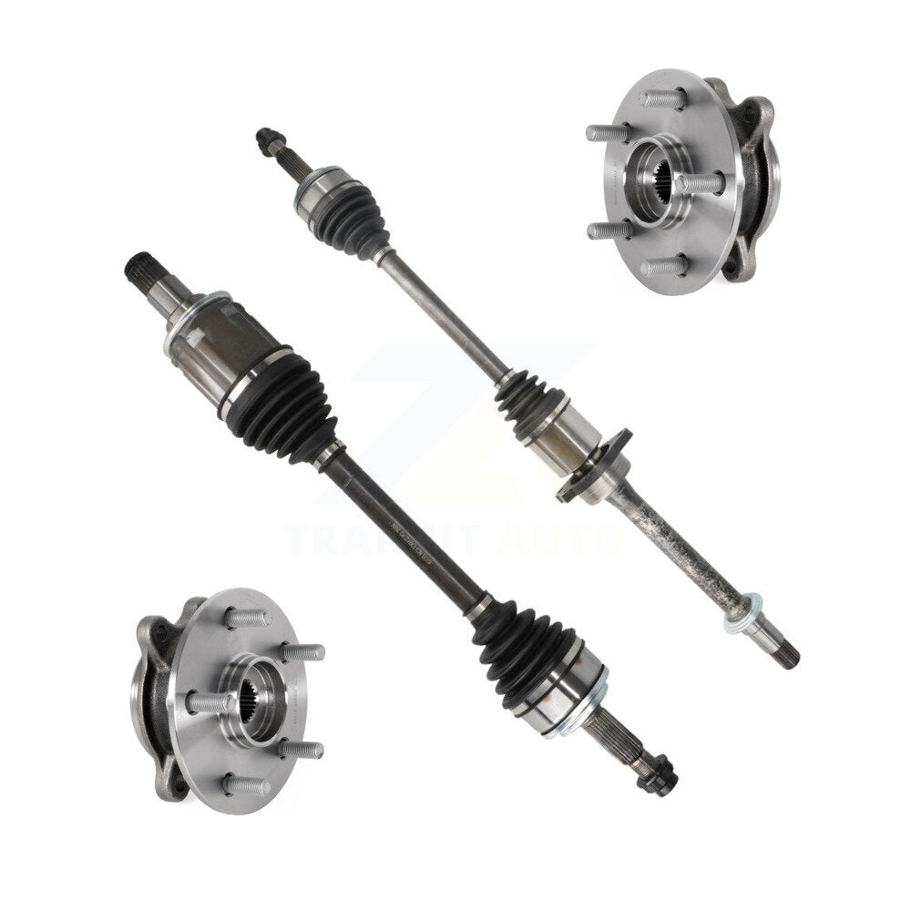 CV Axle Drive Shaft And Complete Hub Bearing Assembly Front Kit For Toyota Camry