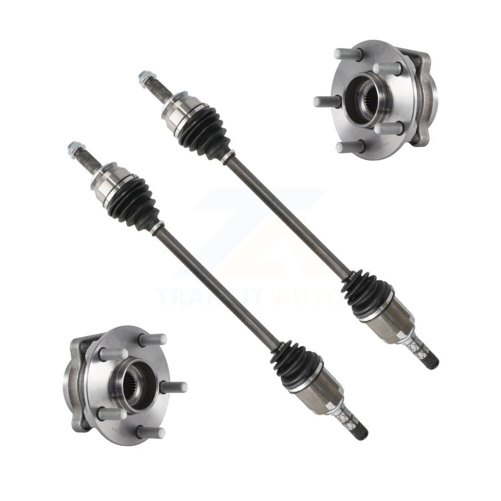 CV Axle Drive Shaft And Wheel Hub Bearing Front Kit For Subaru Forester Impreza