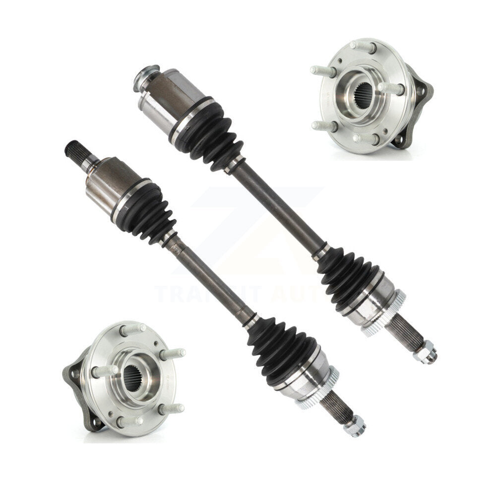 CV Axle Drive Shaft And Hub Bearing Front Kit For Hyundai Santa Fe Kia Sorento