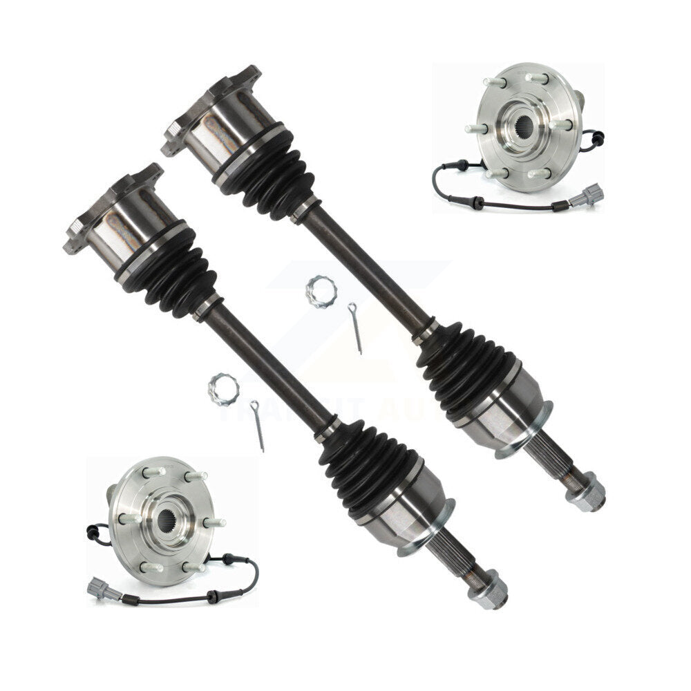 CV Axle Drive Shaft And Bearing Front Kit For Nissan TITAN Armada INFINITI QX56