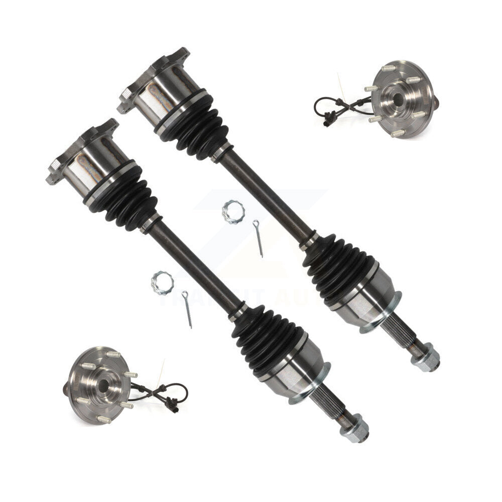 CV Axle Drive Shaft And Wheel Hub Bearing Front Kit For Nissan TITAN Armada 4WD