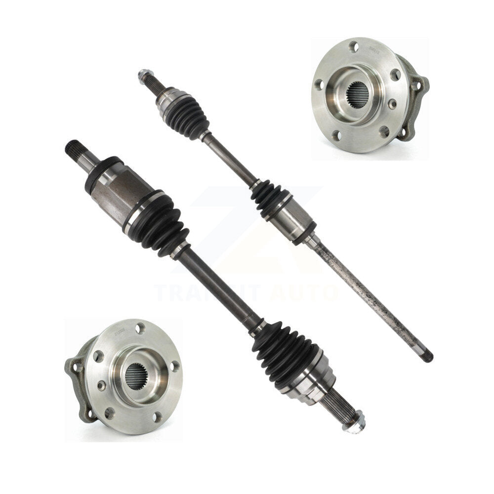 CV Axle Shaft And Hub Bearing Front Kit For 2017 BMW X6 xDrive50i with AWD 4.4L