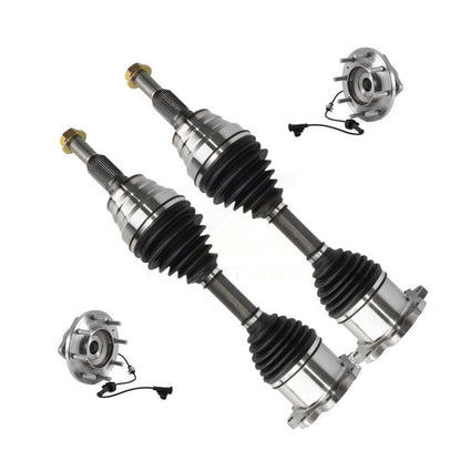 CV Axle Shaft & Bearing Front Kit For GMC Sierra 3500 HD Chevrolet Silverado 4WD