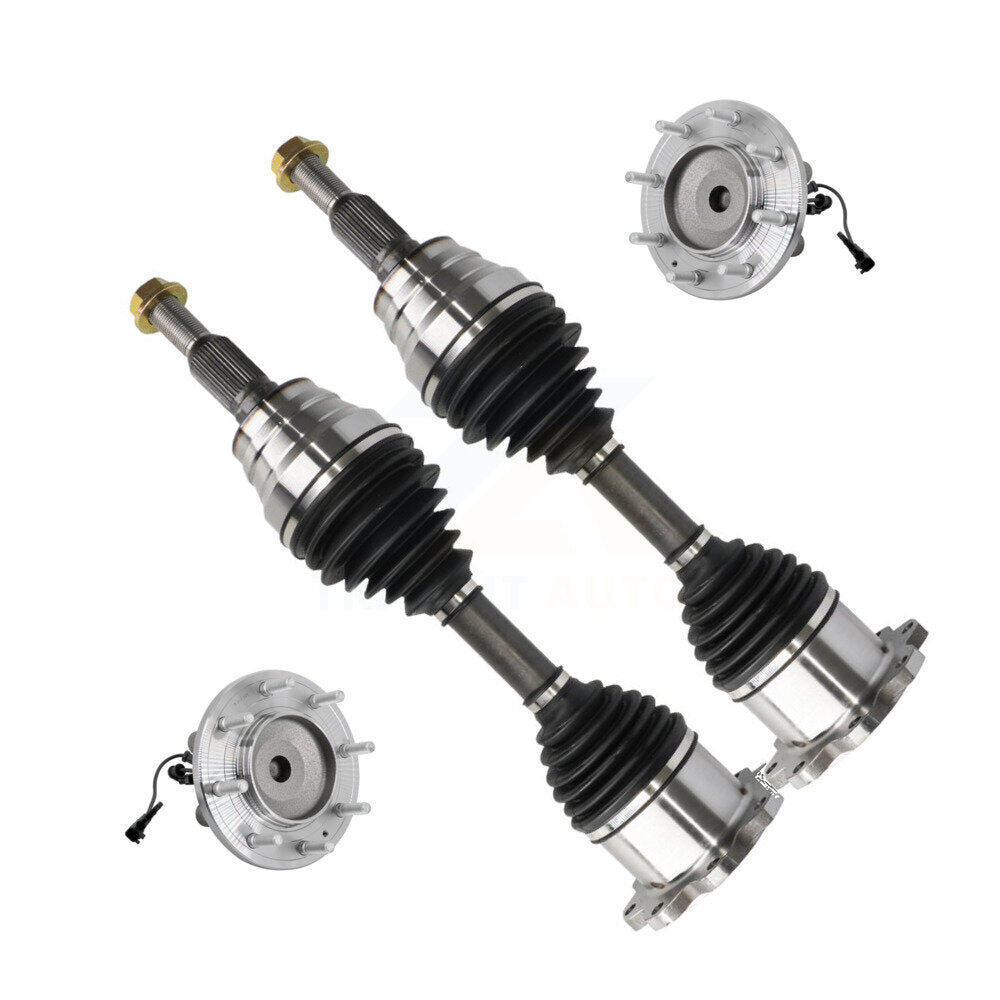 CV Axle Shaft & Bearing Front Kit For GMC Sierra 3500 HD Chevrolet Silverado RWD