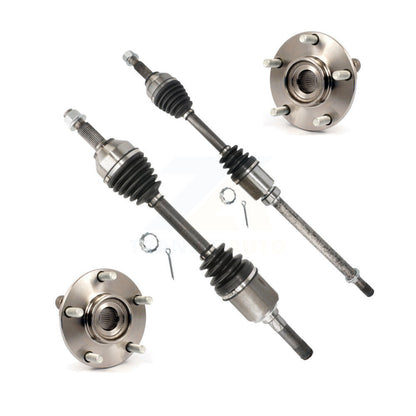 CV Axle Drive Shaft And Wheel Hub Bearing Front Kit For Nissan Rogue Select AWD