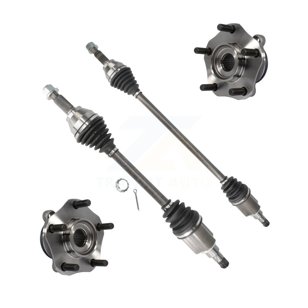 CV Axle Drive Shaft And Wheel Hub Bearing Assembly Front Kit For Nissan Sentra