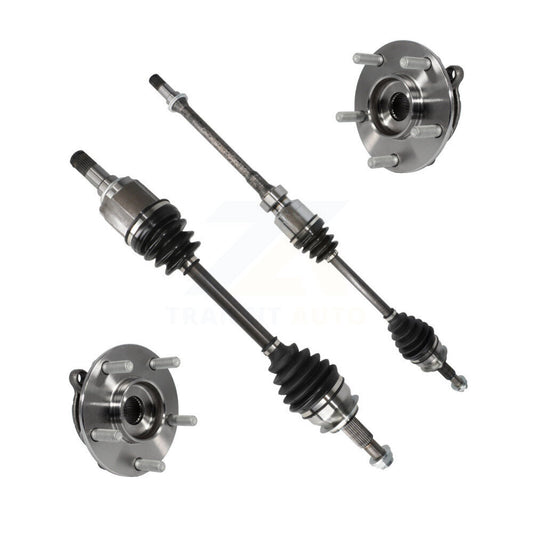CV Axle Drive Shaft And Complete Hub Bearing Assembly Front Kit For Mazda 3