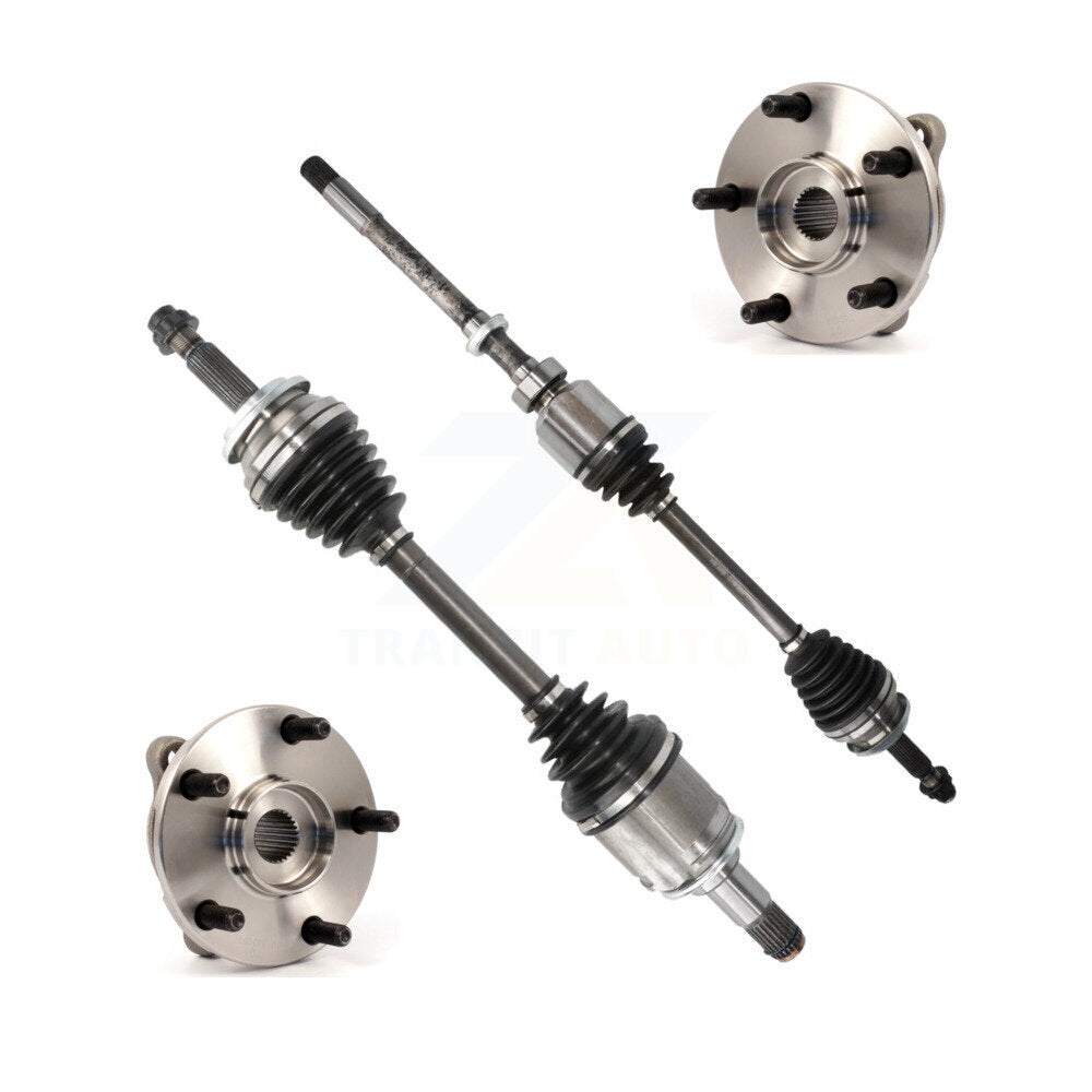 CV Axle Drive Shaft And Complete Hub Bearing Assembly Front Kit For Toyota RAV4