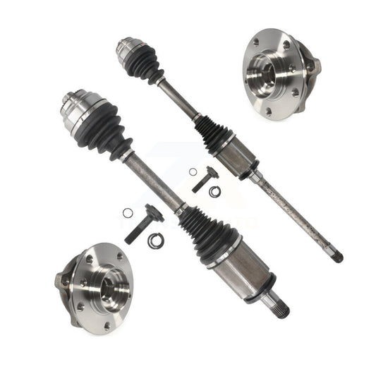 CV Axle Drive Shaft And Hub Bearing Front Kit For BMW 535i xDrive 528i 640i AWD