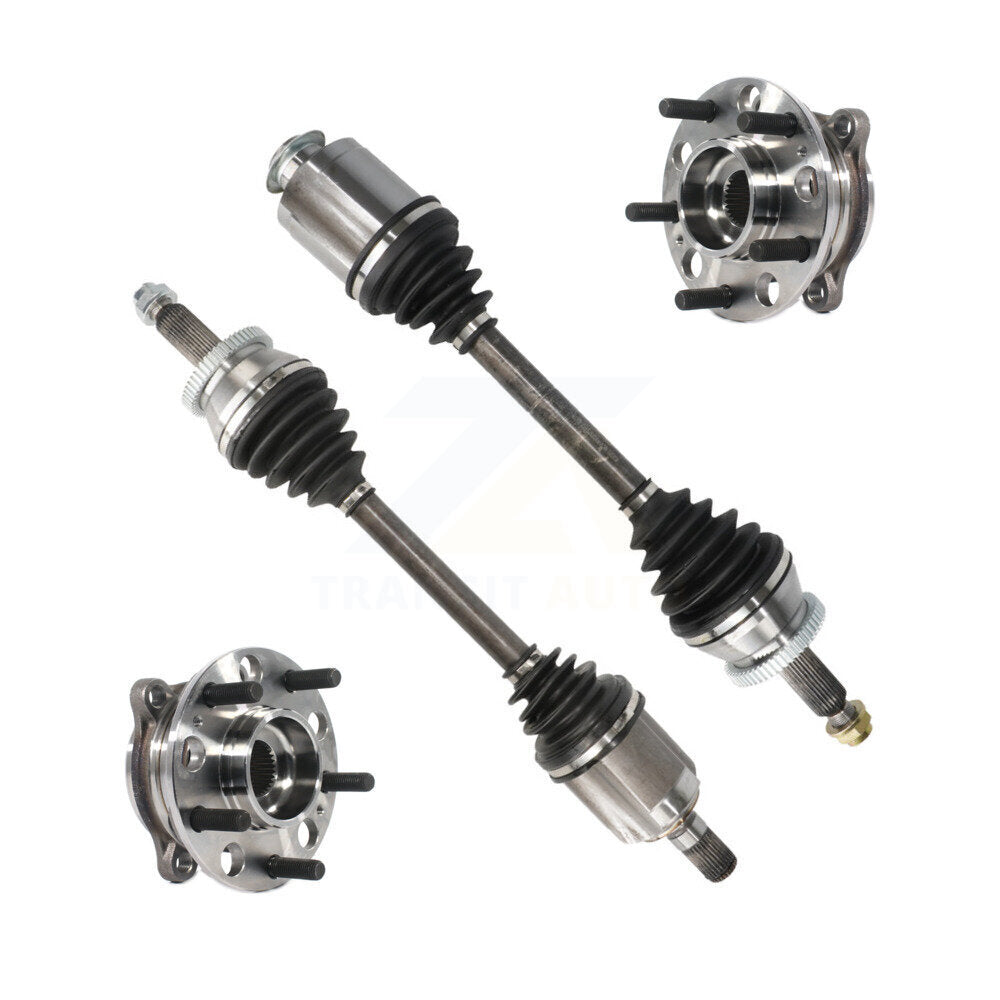 CV Axle Drive Shaft And Hub Bearing Assembly Front Kit For Hyundai Santa Fe