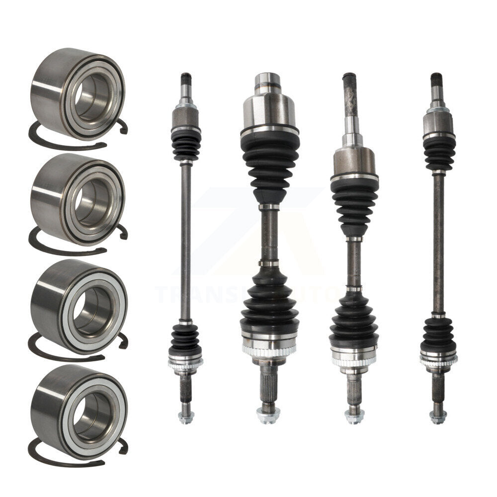 CV Axle And Bearing Front Rear Kit (8Pc) For 2008 Ford Escape Mazda Tribute
