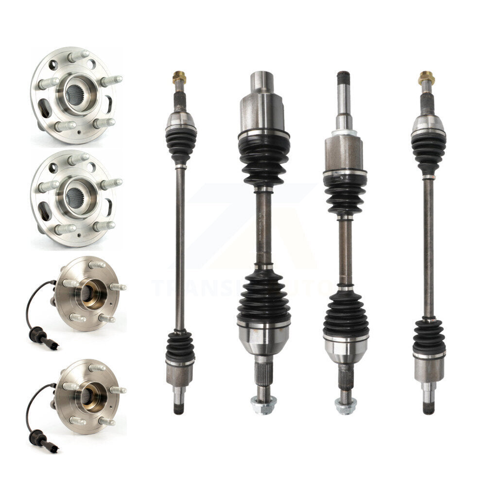 CV Axle Shaft And Bearing Front Rear Kit (8Pc) For Chevrolet Equinox GMC Terrain