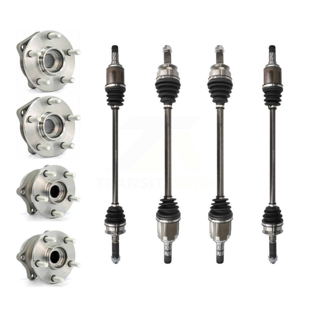 CV Axle Drive Shaft And Wheel Hub Bearing Front Rear Kit (8Pc) For Subaru Legacy