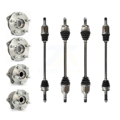 CV Axle Drive Shaft And Wheel Hub Bearing Front Rear Kit (8Pc) For Subaru Legacy