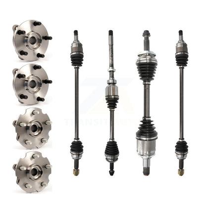 CV Axle Drive Shaft And Wheel Hub Bearing Front Rear Kit (8Pc) For Toyota RAV4