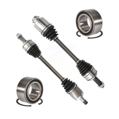 CV Axle Drive Shaft Complete Assembly And Bearing Front Kit For Honda Accord