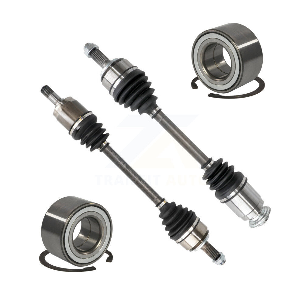 CV Axle Drive Shaft Complete Assembly And Wheel Bearing Front Kit For Honda Fit