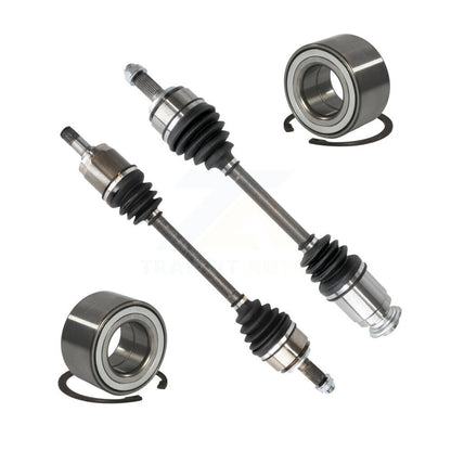 CV Axle Drive Shaft Complete Assembly And Wheel Bearing Front Kit For Honda Fit