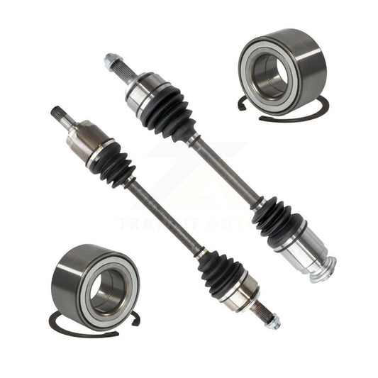 CV Axle Drive Shaft Complete Assembly And Wheel Bearing Front Kit For Honda Fit