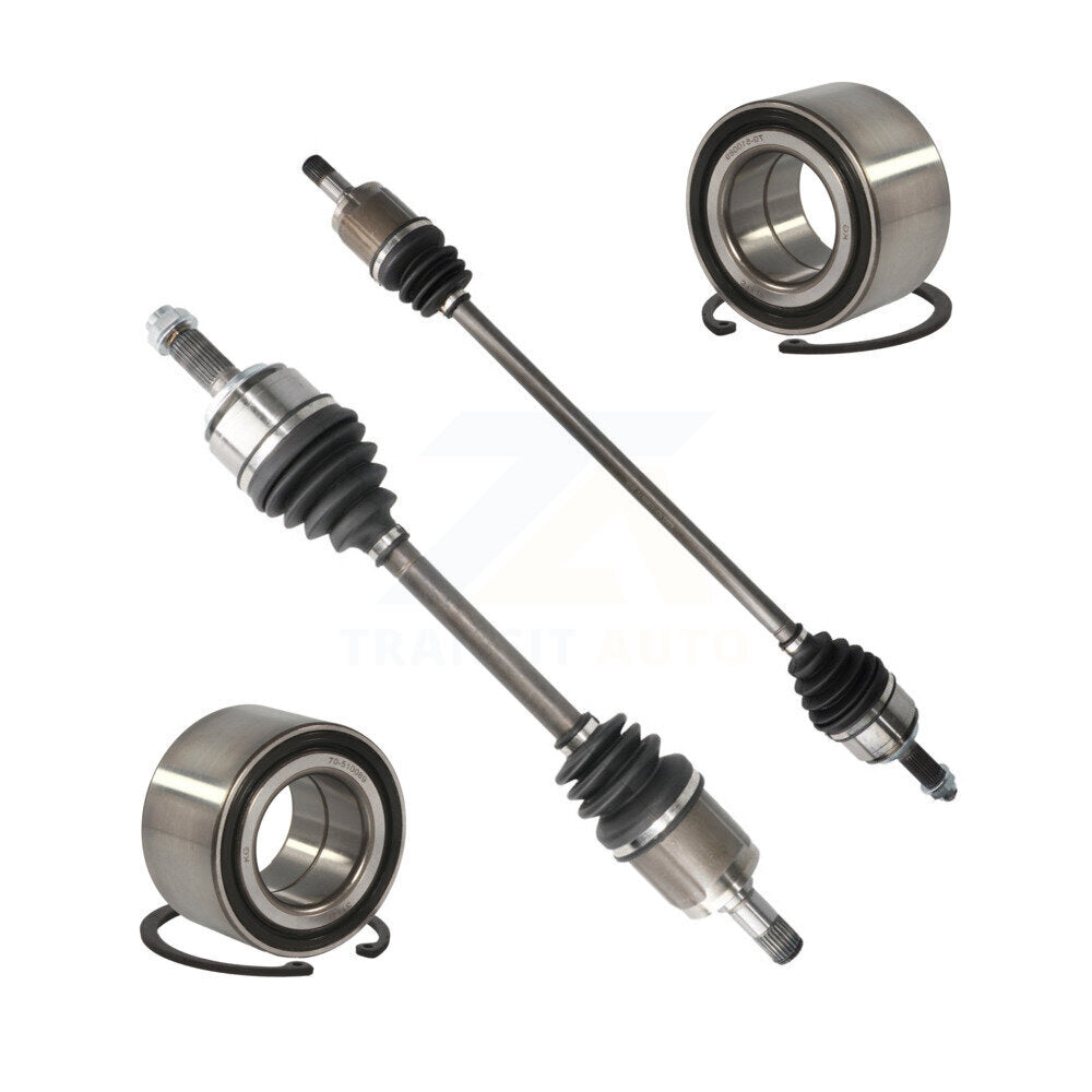 CV Axle Drive Shaft Complete Assembly And Bearing Front Kit For Honda Civic