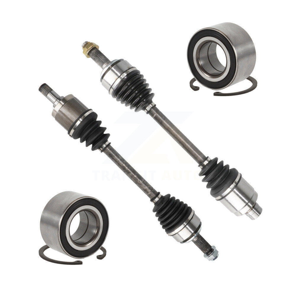 CV Axle Drive Shaft Assembly And Bearing Front Kit For Honda Civic Acura CSX