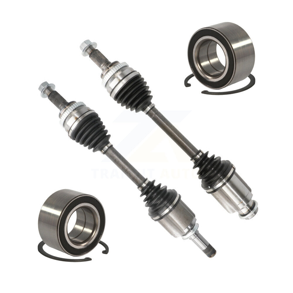 CV Axle Drive Shaft Assembly And Bearing Front Kit For Ford Edge Lincoln MKX
