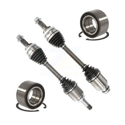 CV Axle Drive Shaft Assembly And Bearing Front Kit For Ford Edge Lincoln MKX
