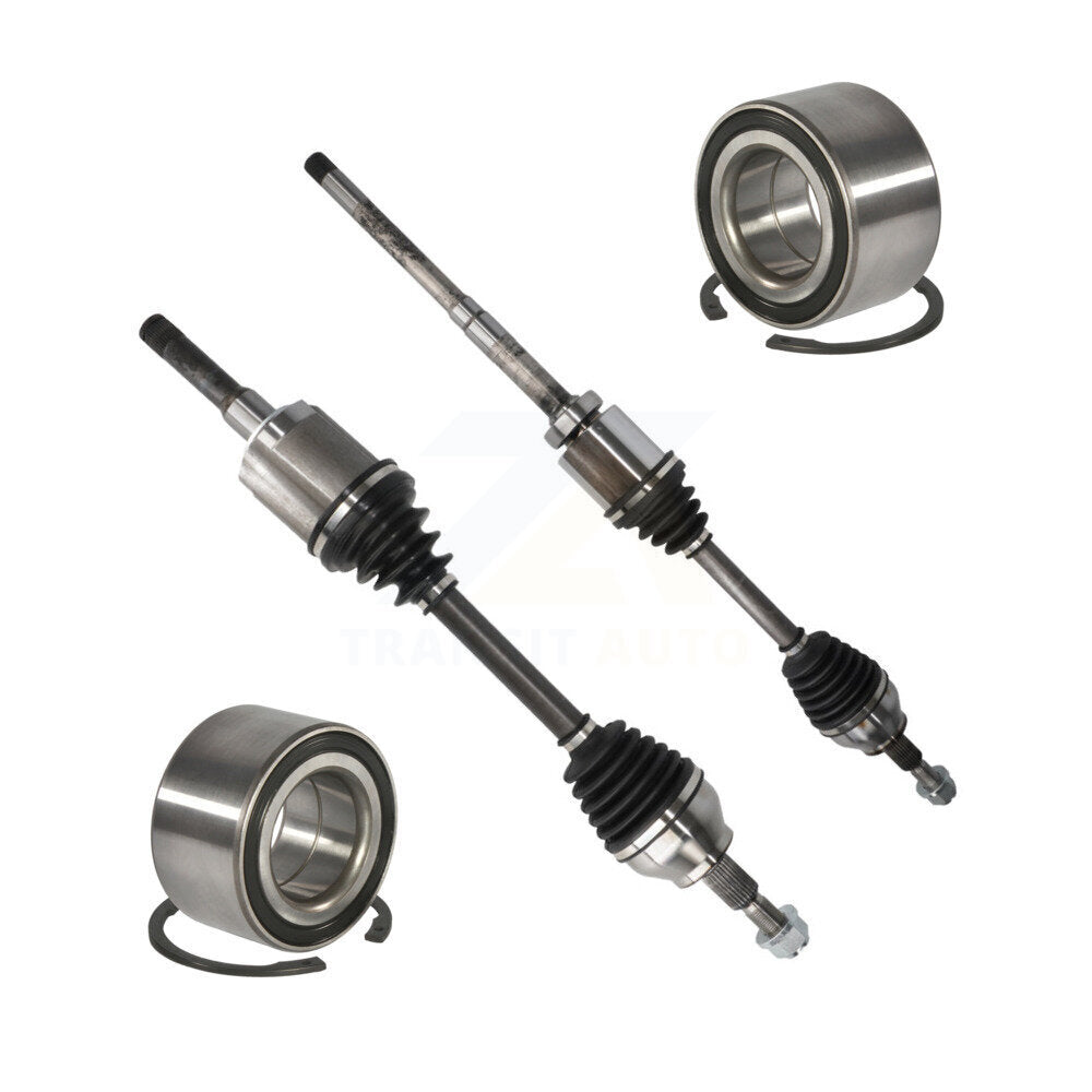 CV Axle Drive Shaft Complete Assembly And Bearing Front Kit For Ford Escape
