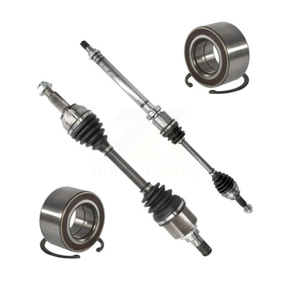 CV Axle Drive Shaft Complete Assembly And Bearing Front Kit For Ford Fiesta