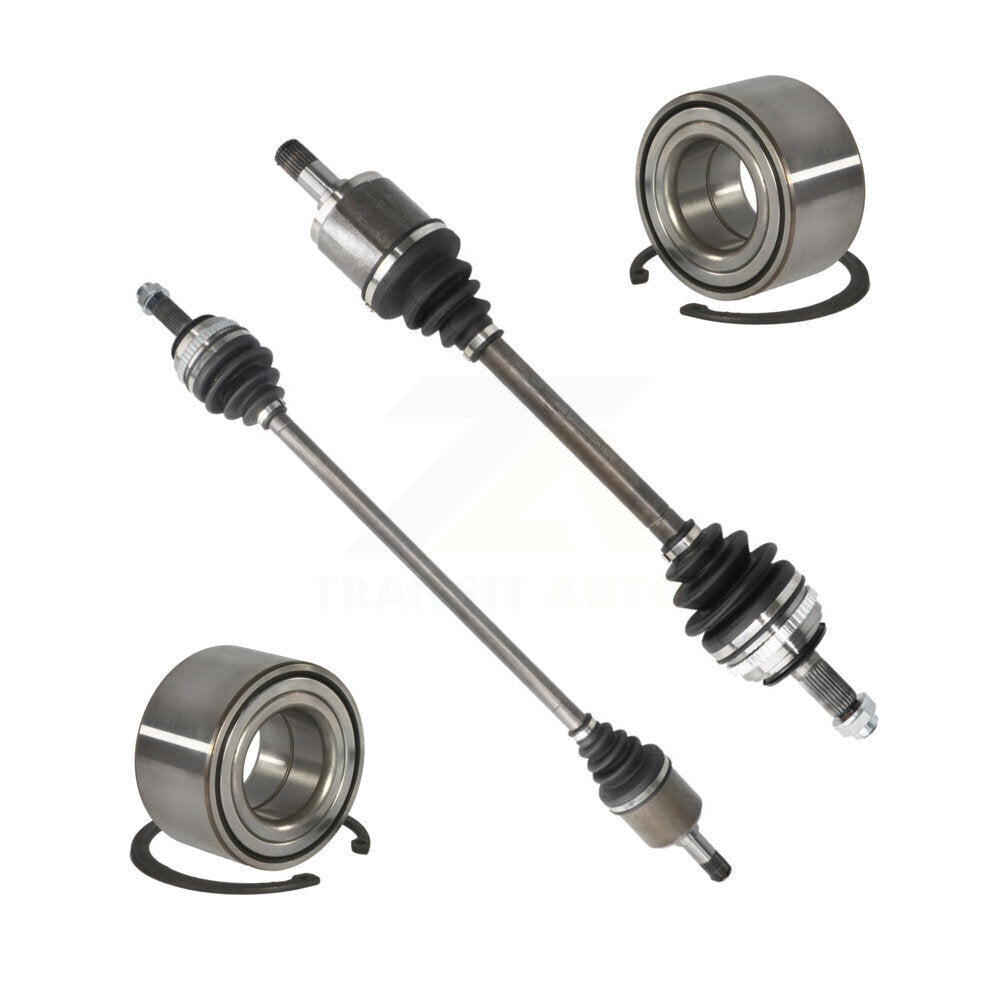 CV Axle Drive Shaft Assembly And Bearing Front Kit For Honda Civic Acura EL