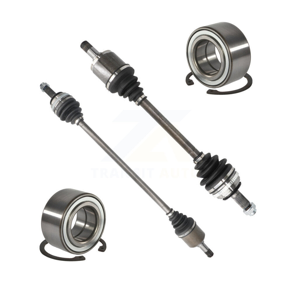 CV Axle Drive Shaft Assembly And Bearing Front Kit For Honda Civic Acura EL