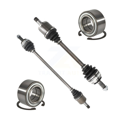 CV Axle Drive Shaft Assembly And Bearing Front Kit For Honda Civic Acura EL