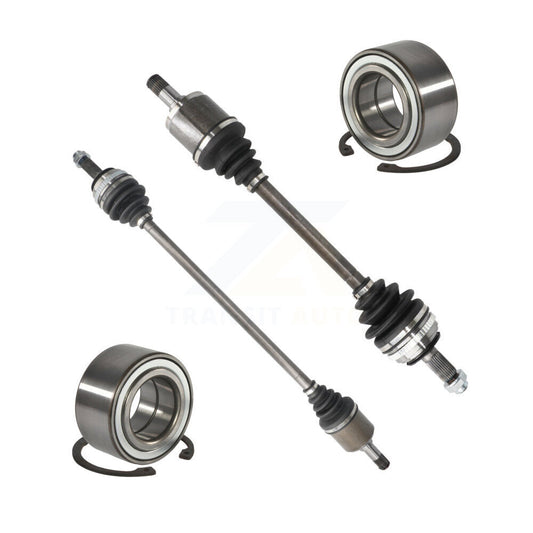 CV Axle Drive Shaft Assembly And Bearing Front Kit For Honda Civic Acura EL