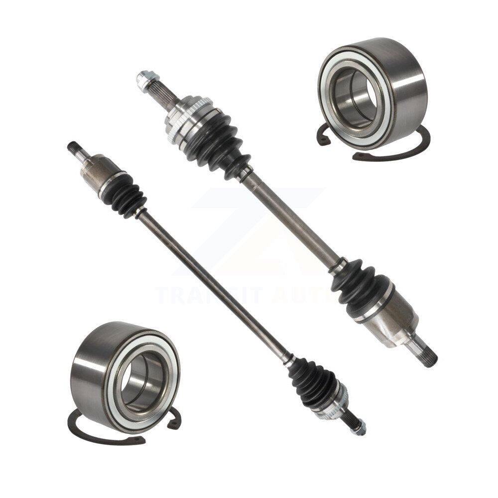 CV Axle Drive Shaft Assembly And Bearing Front Kit For Honda Civic Acura EL