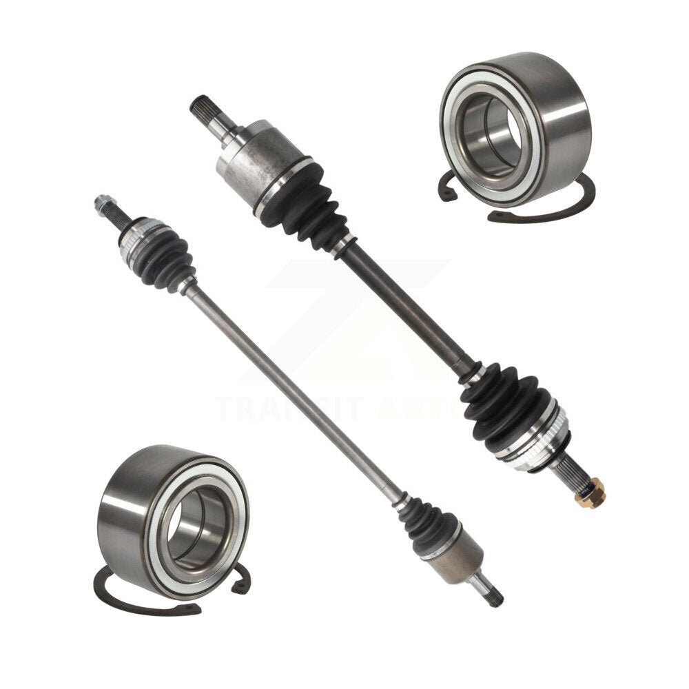 CV Axle Drive Shaft Complete Assembly And Bearing Front Kit For Honda Civic