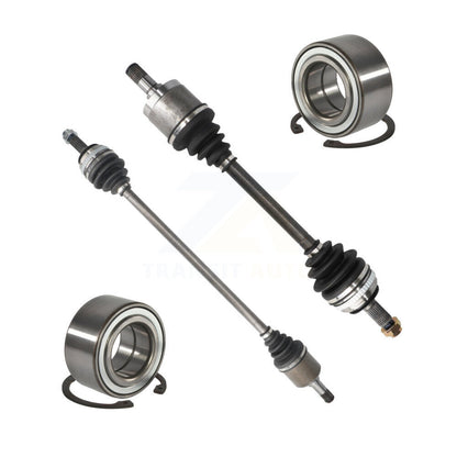 CV Axle Drive Shaft Complete Assembly And Bearing Front Kit For Honda Civic