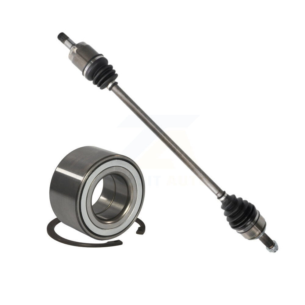 CV Axle Drive Shaft Complete Assembly And Bearing Front Right Kit For Honda Fit