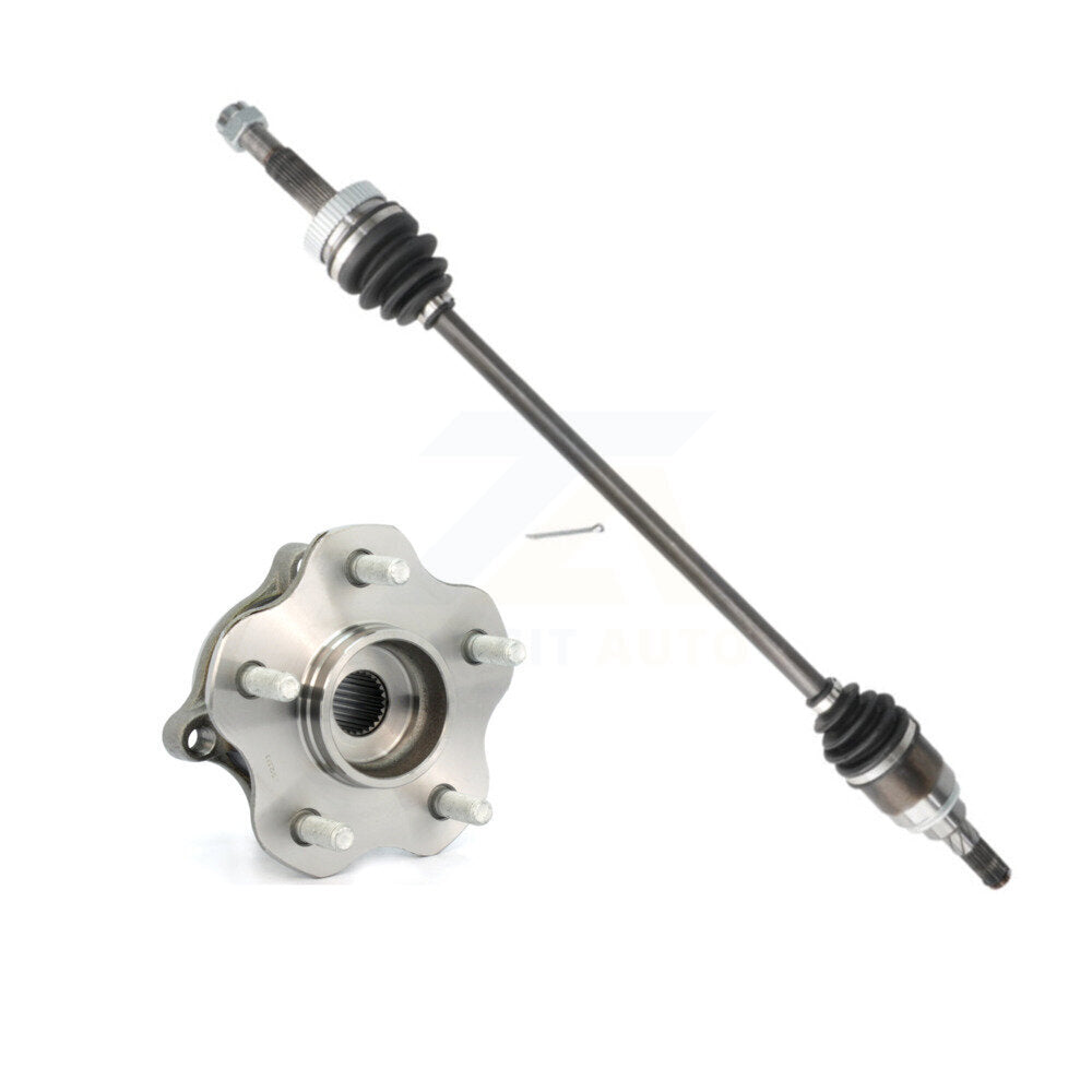 CV Axle Drive Shaft And Hub Bearing Assembly Rear Left Kit For Nissan Rogue AWD