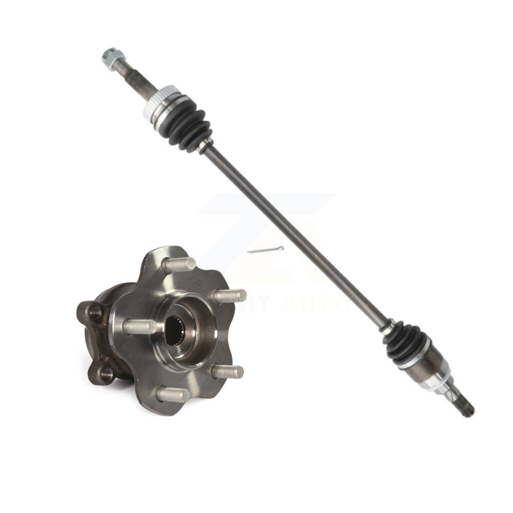 CV Axle Drive Shaft And Hub Bearing Rear Left Kit For Nissan Rogue Select AWD