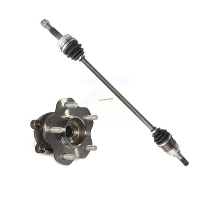 CV Axle Drive Shaft And Hub Bearing Rear Left Kit For Nissan Rogue Select AWD