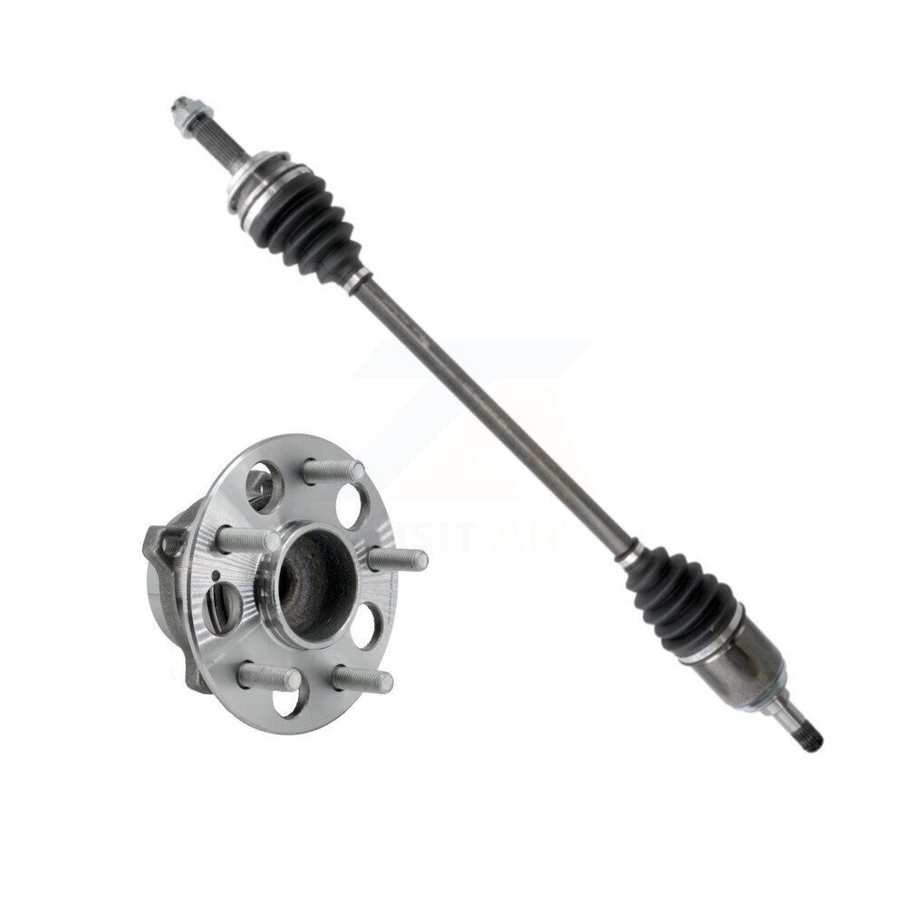 CV Axle Drive Shaft And Wheel Hub Bearing Assembly Rear Left Kit For Honda CR-V