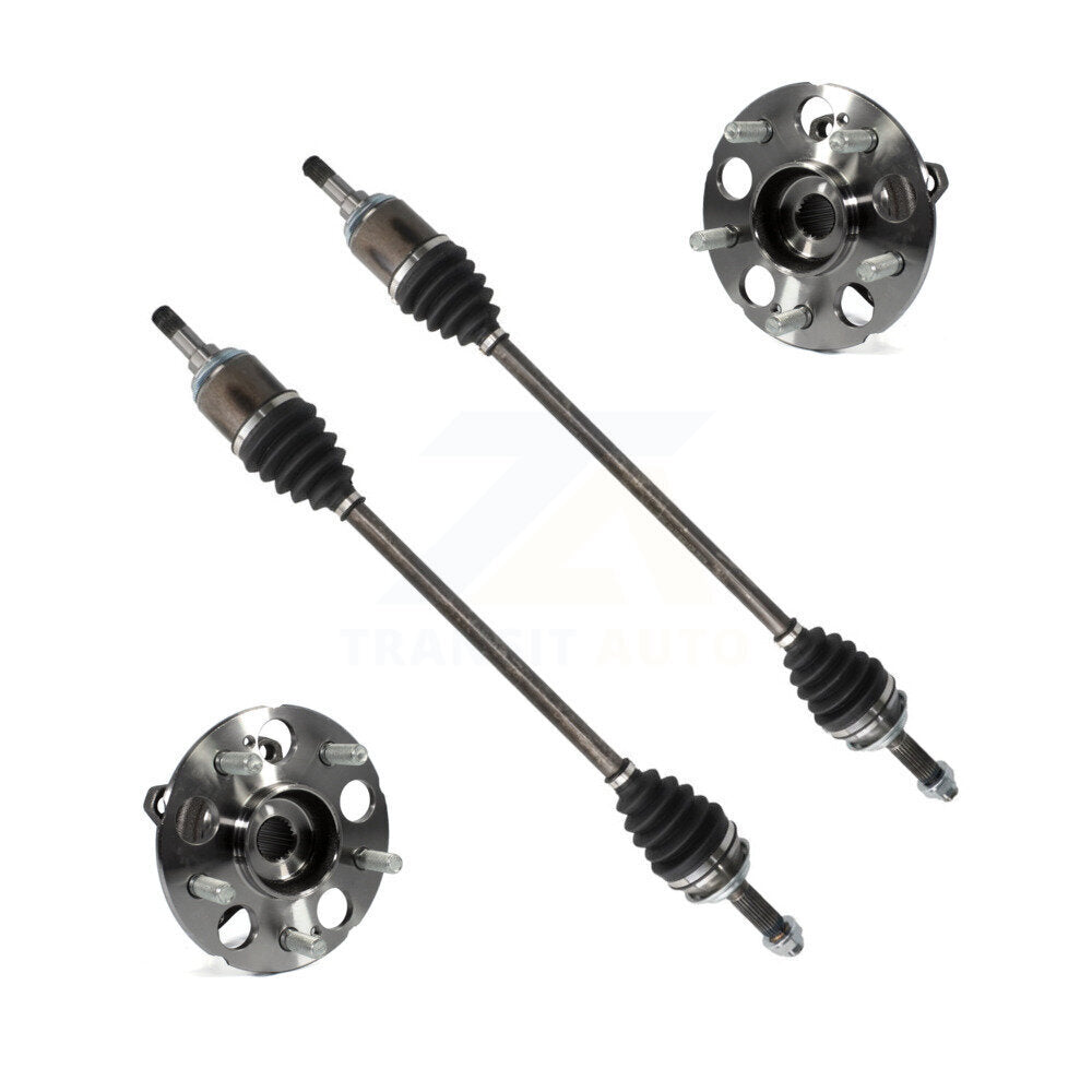 CV Axle Drive Shaft And Wheel Hub Bearing Rear Kit For 2013-2016 Honda CR-V AWD