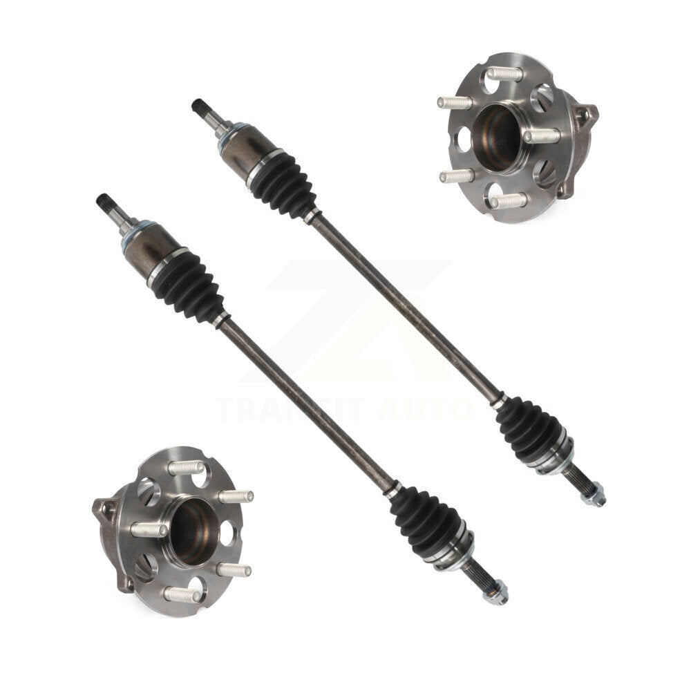 CV Axle Drive Shaft And Wheel Hub Bearing Rear Kit For 2015-2016 Honda CR-V FWD