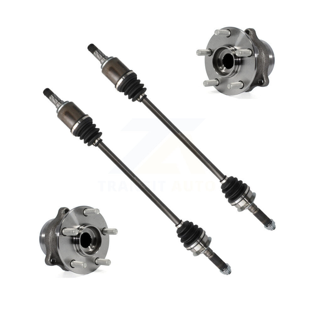 CV Axle Drive Shaft And Wheel Hub Bearing Assembly Rear Kit For Subaru Crosstrek