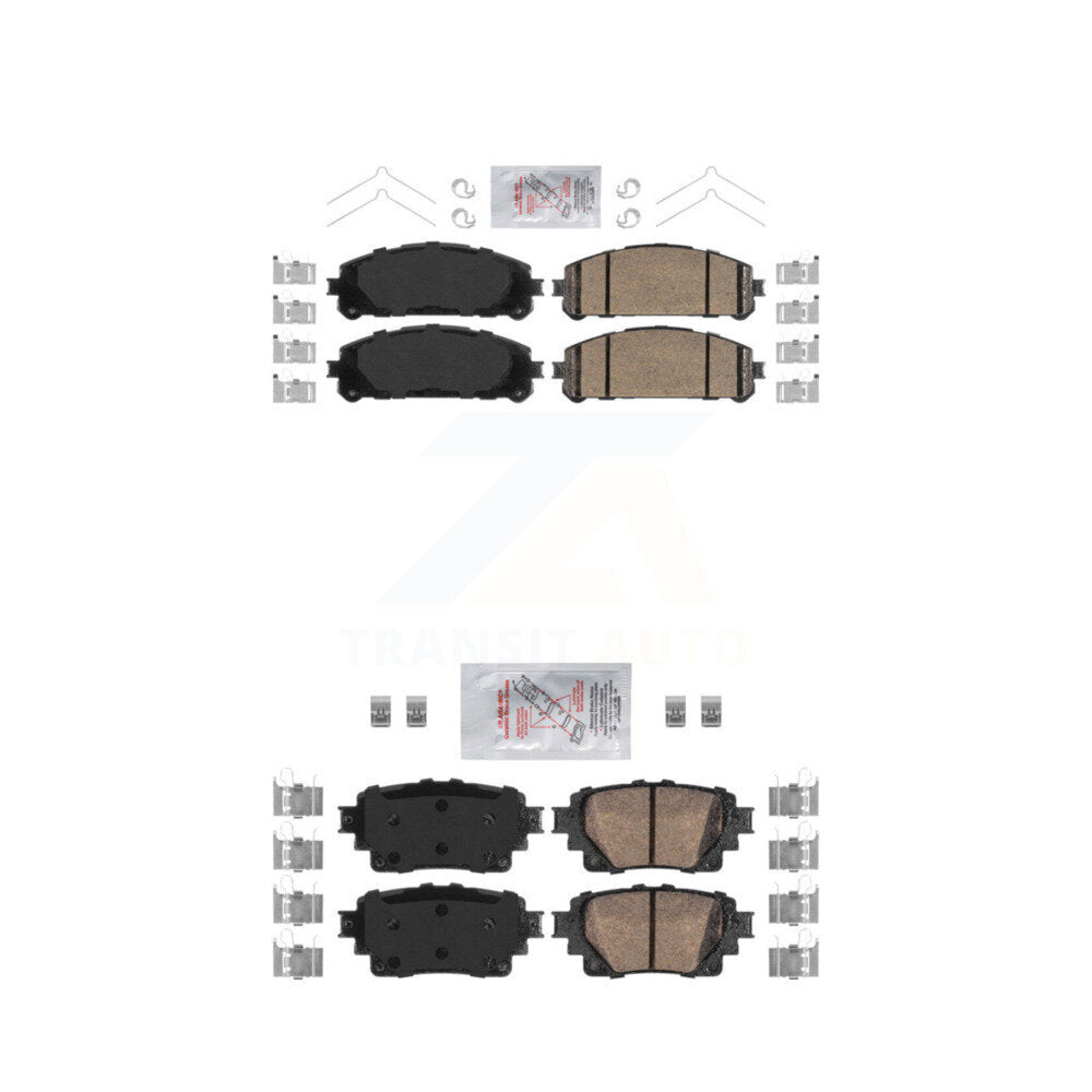 Ceramic Disc Brake Pads Front Rear Kit For 2020-2023 Toyota Highlander