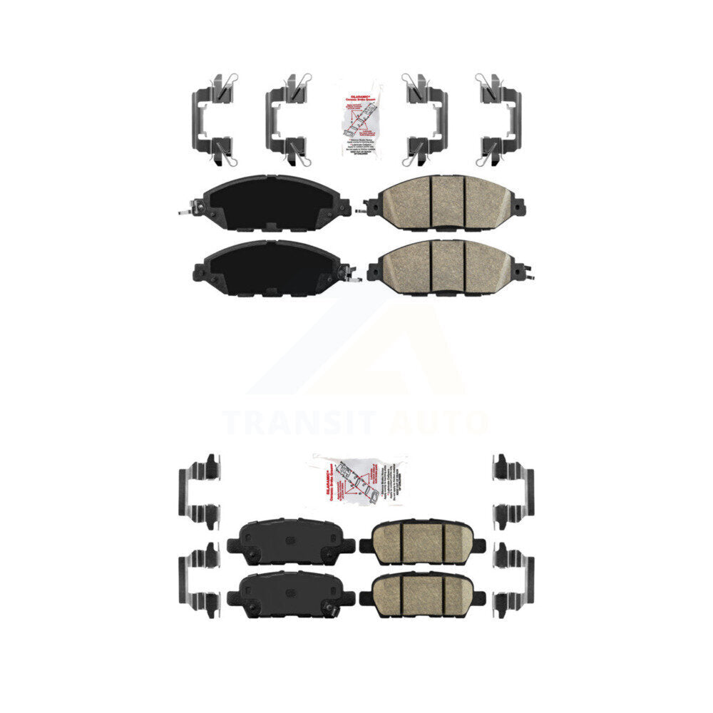 Ceramic Disc Brake Pads Front Rear Kit For Nissan Murano Pathfinder INFINITI