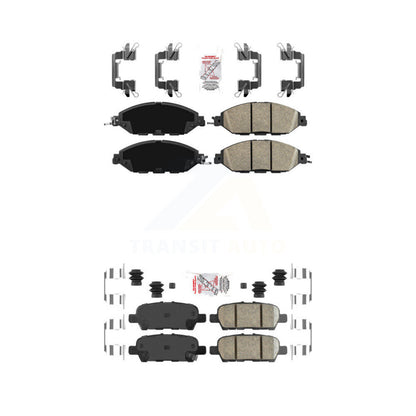 Ceramic Disc Brake Pads Front Rear Kit For Nissan Murano Pathfinder INFINITI