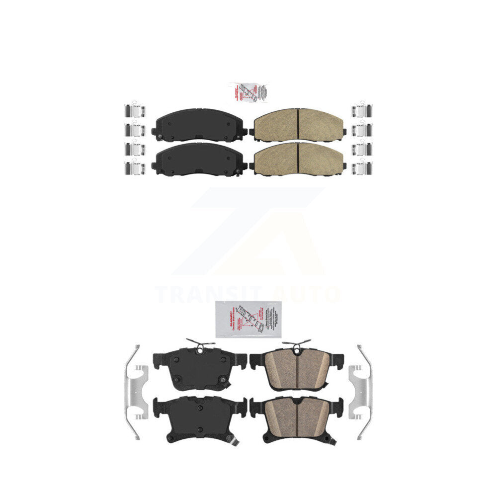 Ceramic Disc Brake Pads Front Rear Kit For Chrysler Pacifica Grand Caravan