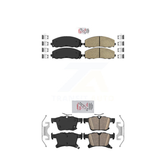 Ceramic Disc Brake Pads Front Rear Kit For Chrysler Pacifica Grand Caravan