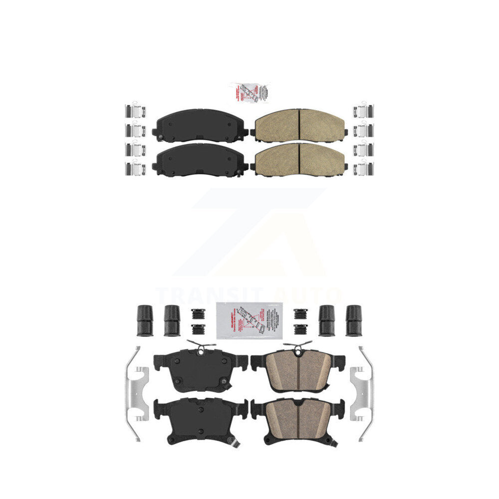 Ceramic Disc Brake Pads Front Rear Kit For Chrysler Pacifica Grand Caravan